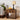 Walnut Mid Century Modern Farmhouse Wood Nightstand with Wave Panel Drawer
