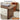 Wooden side table with smooth rounded corners in a home setting