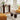 Walnut Mid Century Oval Fluted Entryway Console Table with Storage Shelf