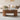 Walnut Mid Century Oval Wood Fluted Lift Top Coffee Table with Hidden Compartment
