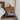 Walnut Modern Boho Wood Nightstand with Drawer and Fluted Cabinet