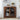 Walnut Modern Floor Corner Cabinet Small Curved Narrow Cabinet with Doors and Adjustable Shelves