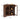 Walnut Modern Floor Corner Cabinet Small Curved Narrow Cabinet with Doors and Adjustable Shelves