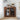 Walnut Modern Floor Corner Cabinet Small Curved Narrow Cabinet with Doors and Adjustable Shelves