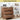 Walnut Modern Iron Rattan 3 Drawer Dresser Accent Storage Cabinet