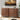Walnut Modern Iron Rattan 3 Drawer Dresser Accent Storage Cabinet