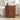Walnut Modern Oval End Table Set of 2 with Storage Space and Sliding Door