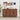 Walnut Modern Sideboard Storage Cabinet Console Table with 4 Doors and Adjustable Shelves