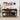 Walnut Modern Sideboard Storage Cabinet Console Table with 4 Doors and Adjustable Shelves