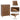 Walnut Modern Wood 5 Drawer Dressers with Waveform Fluted Panel