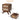 Walnut Modern Wood Boho Nightstand Rustic End Table with Linen and Solid Wood Legs