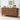 Walnut Modern Wood Fluted Storage Cabinet Sideboard Buffet with 3 Doors