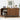 Walnut Modern Wood Fluted Storage Cabinet Sideboard Buffet with 3 Doors