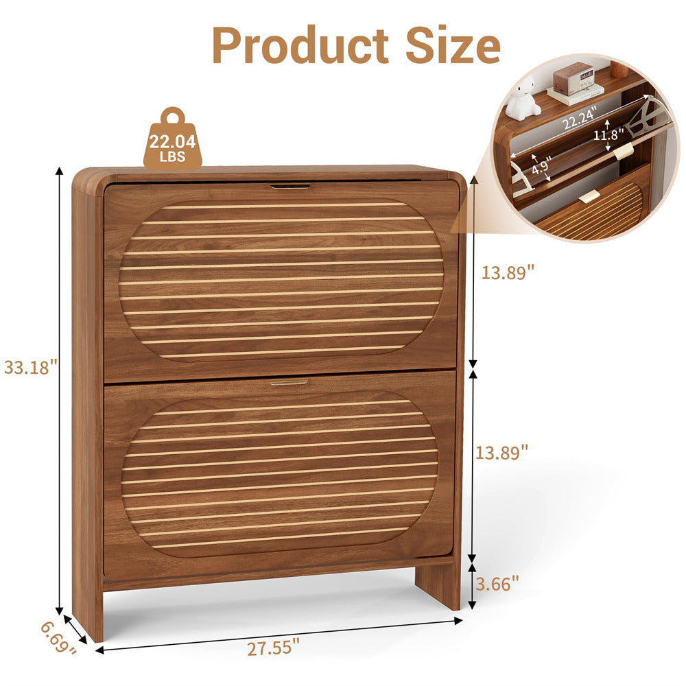 Wooden product with dimensions labeled on a white background