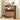 Wooden shoe rack with shoes on a wooden floor in a room setting.