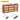Walnut Rattan 9 drawer dressers Size