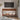 Walnut Wood Entryway Console Table White with Storage and Metal Rattan Drawers
