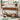 Walnut Wood Entryway Console Table White with Storage and Metal Rattan Drawers