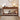 Walnut Wood Entryway Console Table White with Storage and Metal Rattan Drawers