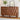 Walnut Wood Fluted 6 Drawer Dresser Storage Accent Cabinet with Metal Handles