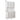 White 70"Tall Freestanding Metal Rattan Cabinet Kitchen Pantry Cabinet with 6 Doors