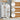 White Large Wooden Hamster Cage with 3-Tier Storage Cabinet and Openable Top