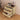 Wood 3 Drawer Dresser Fluted Nightstand