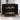 Wooden Sideboard Cabinet Black with Handmade Rattan Doors