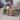 Mid-Century Modern Oval Fluted Coffee Table with Storage & Sliding Doors