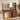 55" Large Wood Fluted Makeup Vanity Desk Dressing Table with  Charging Station and 3 Light Modes