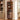 67'' Tall 5-Tier Corner Record Player Stand Wood Media Storage Cabinet