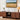 70'' Modern Fluted Wood TV Stand Entertainment Center with Open Shelves & Cable Holes