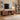 70'' Modern Fluted Wood TV Stand Entertainment Center with Open Shelves & Cable Holes