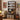 71'' Freestanding Arched 6 Tier Media Storage Cabinet with Adjustable Shelves