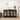 Modern Sideboard Cabinet Console Table Black with Glass Doors