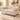 Beige Velvet Chesterfield Loveseat Sofa with Button Tufted Back