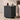 Black 18" Square Fluted End Table with Removable Lid Access and Storage