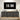 Black 31.5" Sideboard Storage Cabinet with 2 Doors & Arched Striped Pattern