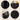 Four circular detail callouts on a beige background showing features of a black metal cabinet: a sturdy metal strip, safety lock, curved corners, and anti-slip feet, with text labels and a small weight badge reading 44 Lbs.