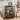 Black 4-Tier Audio Rack Record Player Stand with Lockable Casters and Raised Edge Shelves