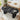 Black 43.3''-74.8'' Extendable Kitchen Dining Table for 4-8 with Removable Leaves & Fluted Base Circle