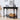 Black 43.3" console table with decorative items in a room setting