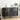 Black 47" Wide Modern Wooden Fluted Chest of Drawers Storage Organizer with 3 Drawers