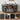 Black 55'' Wood Vinyl Record Player Stand Storage Cabinet with Charging Station & USB Ports
