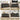 Black TV console shown in different settings: living room, TV console, enterway, and kitchen.