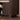 Brown shoe cabinet with open bottom shelf showing measurement of 3.15 inches.