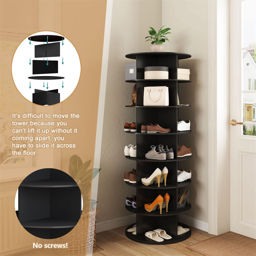 360 Organizer Lazy Susan For Shoes In Closet Shoe Storage
