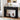 Black console table with decorative items in a room setting