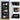 Black bookshelf with decorative molding, exquisite handle, and magnetic catch features.