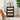 Black Mid Century Modern Wood Rustic Nightstand Side Table with Linen Drawers & 3 Drawers
